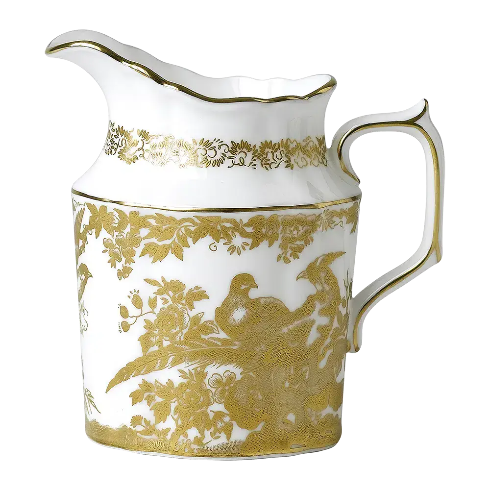 Royal Crown Derby Gold Aves Cream Milk Jug