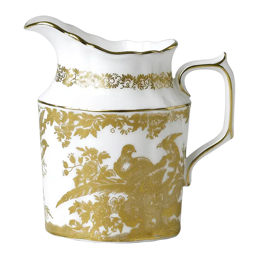 Royal Crown Derby Gold Aves Cream Milk Jug