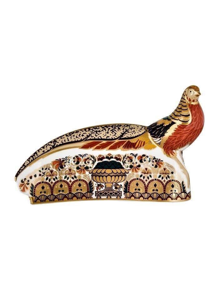 royal crown derby golden pheasant paperweight - Charterwells