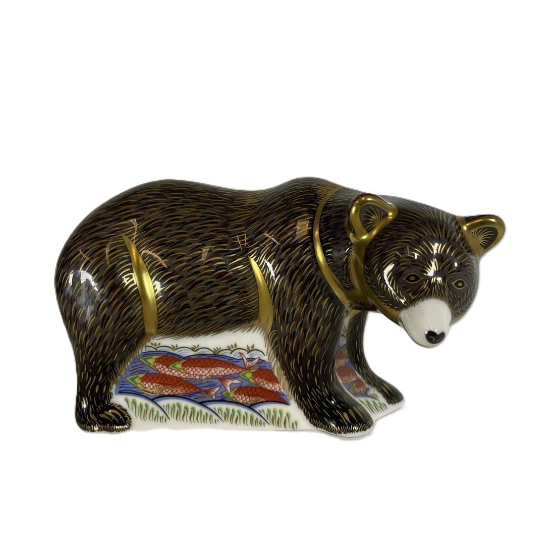 Royal Crown Derby Grizzly Bear Paperweight