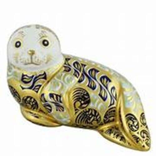 Royal Crown Derby Harbour Seal Paperweight Charterwells-Ex-Display