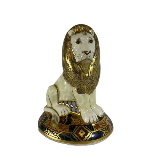 royal crown derby heraldic lion paperweight - Charterwells