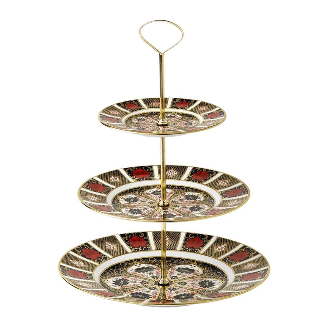 Royal Crown Derby Imari 1128 3 Tier Cake Stand