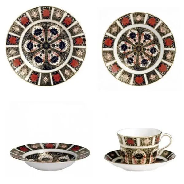 royal crown derby imari 1128 30pc dinner set 2 1st quality - Charterwells