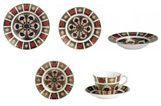 Royal Crown Derby Imari 1128 36pc Dinner Set