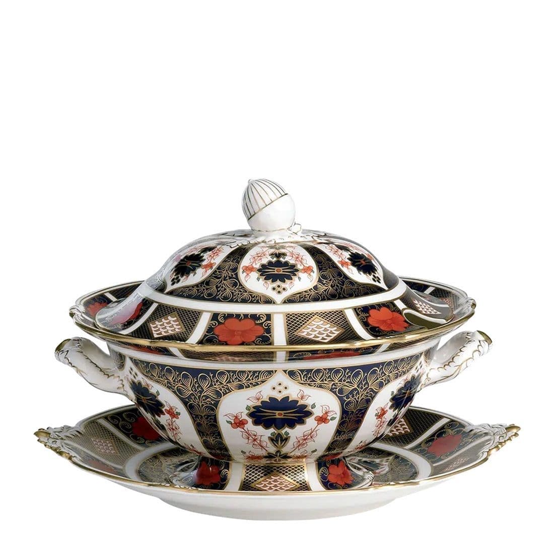 Royal Crown Derby Imari 1128 Soup Tureen & Stand