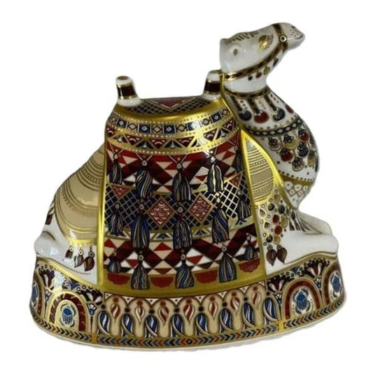 royal crown derby imari camel paperweight - Charterwells