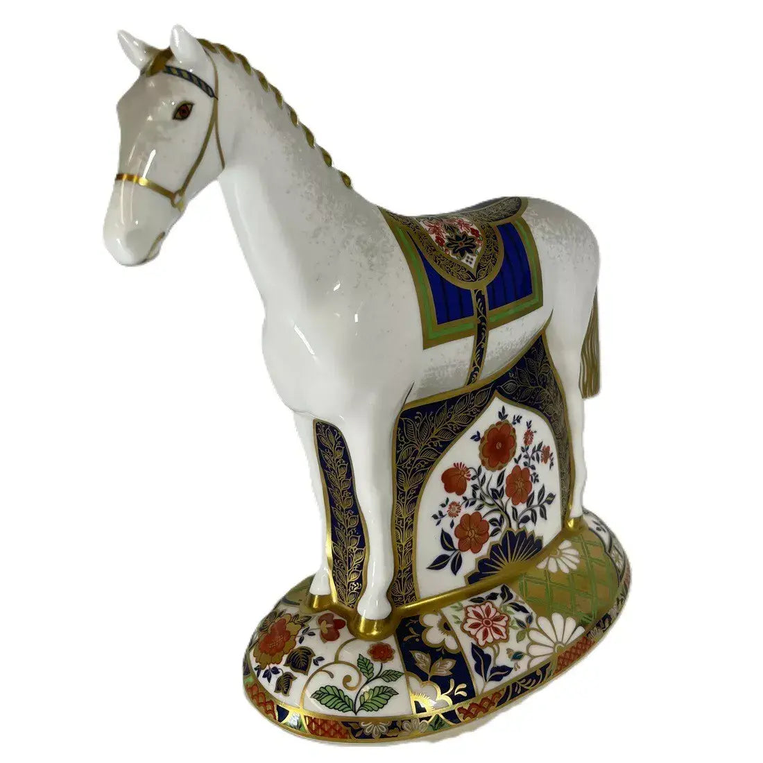 Royal Crown Derby Imari Race Horse Paperweight