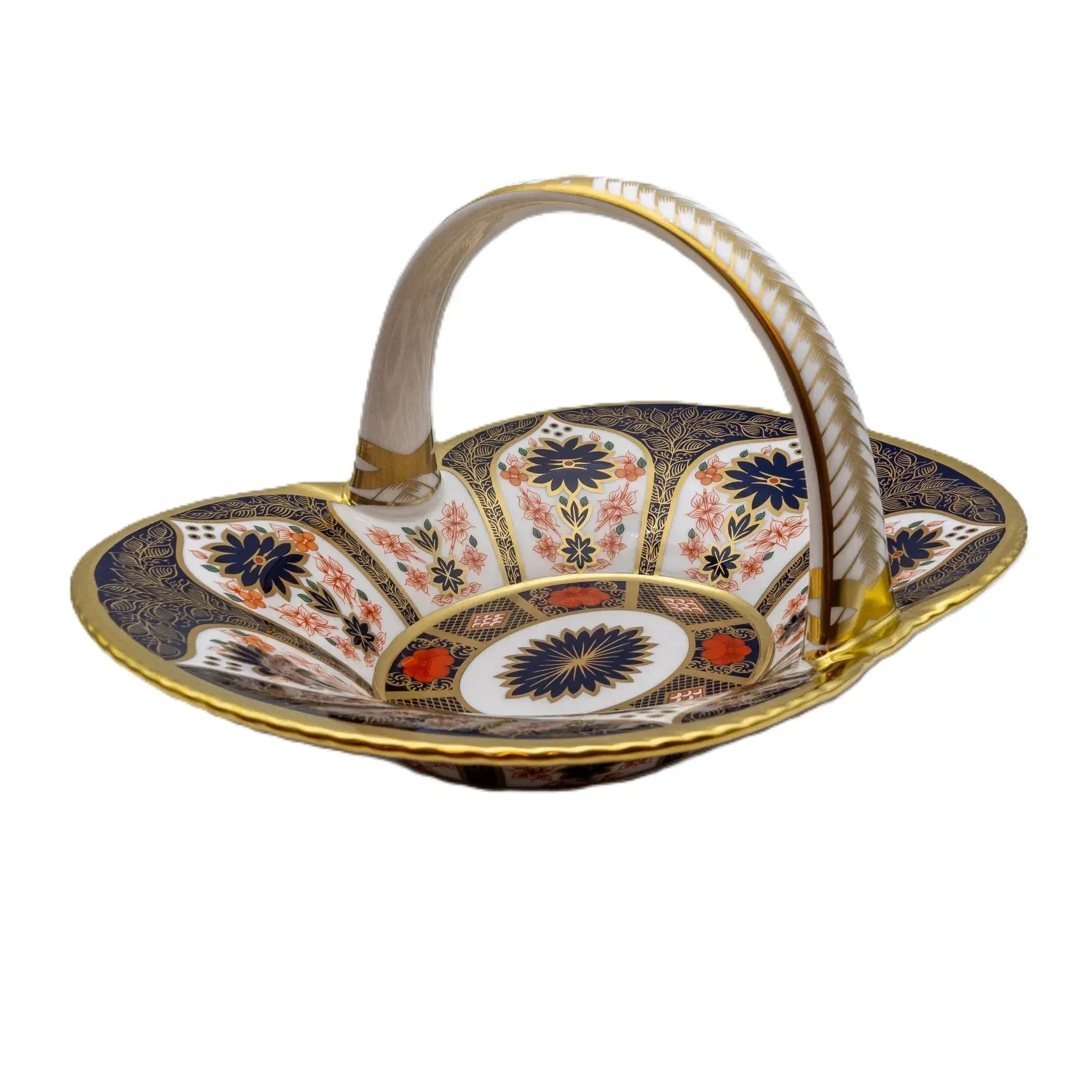 Royal Crown Derby Imari SGB Heather Basket - Charterwells