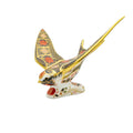 royal crown derby imari solid gold band swallow paperweight - Charterwells