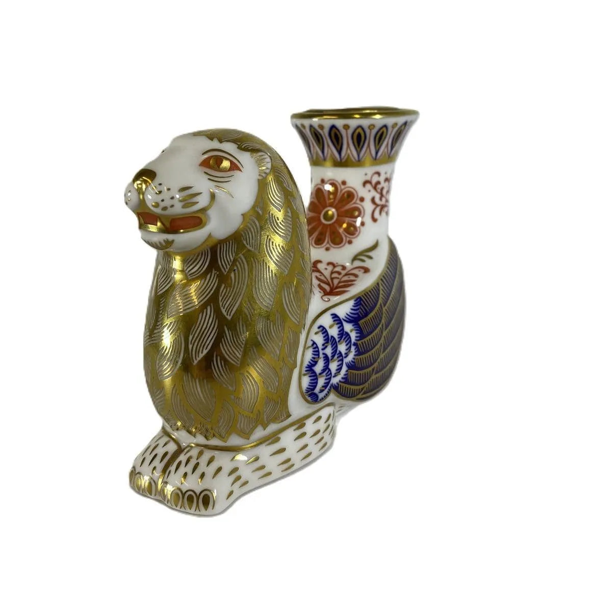 royal crown derby lion candleholderpaperweight - Charterwells