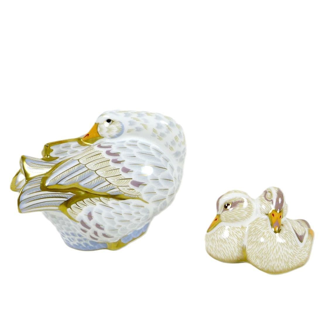 Royal Crown Derby Mrs Brown Goose & Goslings Paperweight