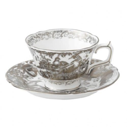 Royal Crown Derby Platinum Aves Tea Cup