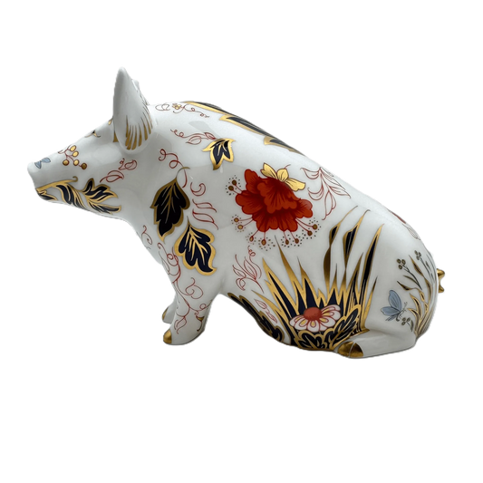 royal crown derby prudence pig moneybox paperweight - Charterwells