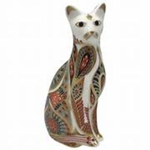 Royal Crown Derby Siamese Cat Paperweight