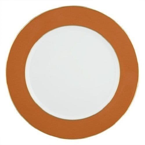 royal crown derby terracotta band 12 service plate - Charterwells
