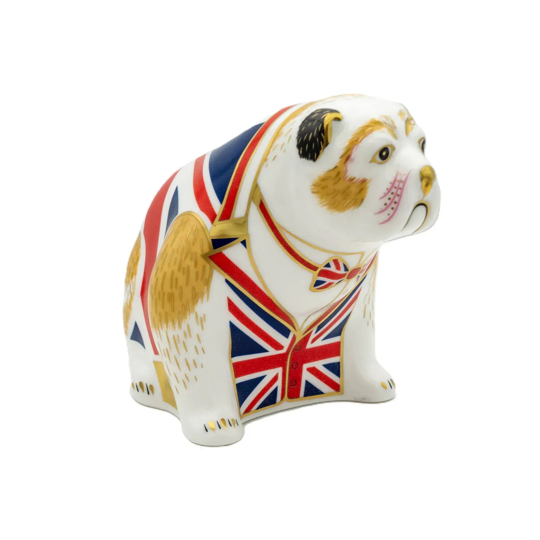 royal crown derby union jack bulldog paperweight - Charterwells