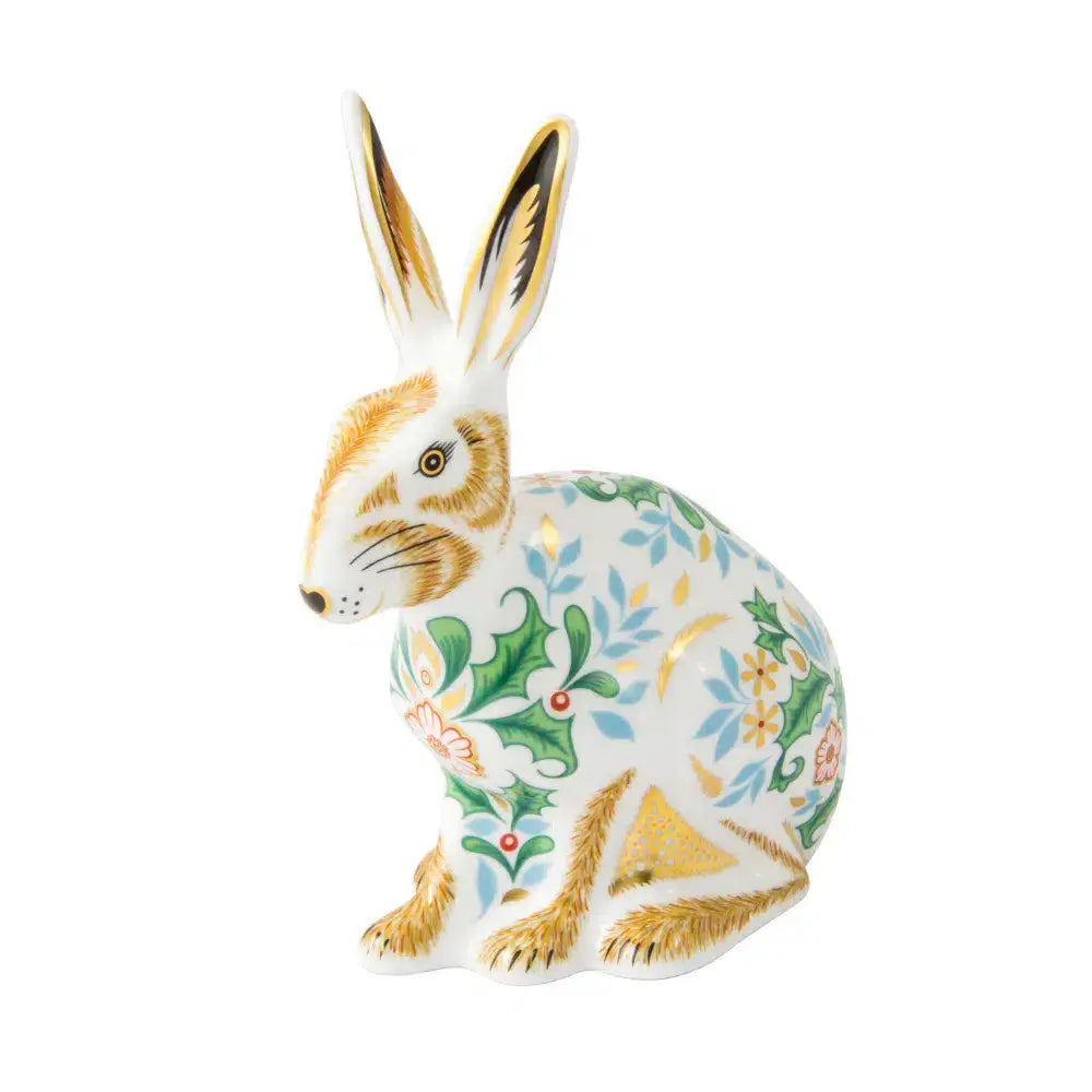 royal crown derby winter hare paperweight - Charterwells