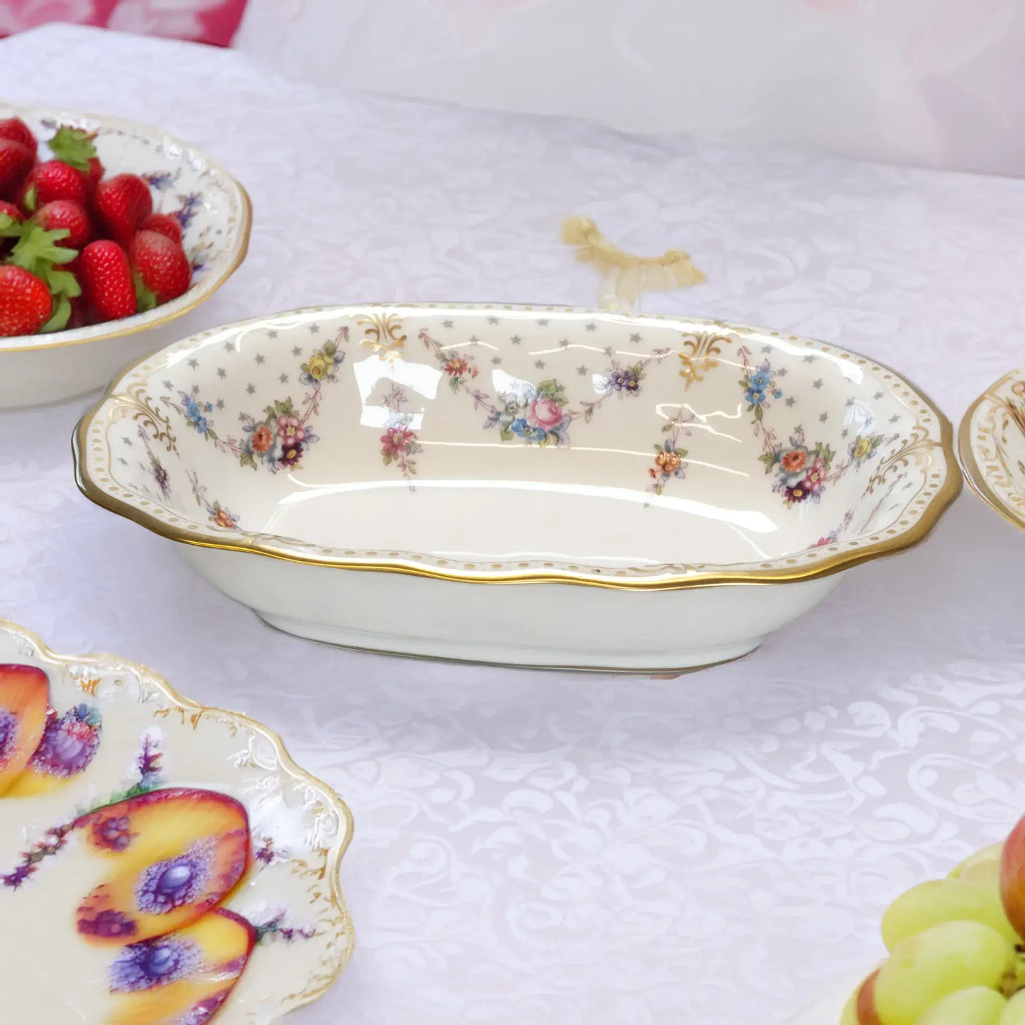 Royal Crown Derby Antoinette Open Vegetable Dish