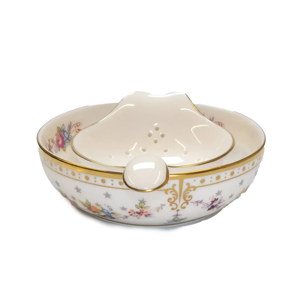 royal crown derby antoinette tea strainer drip bowl - Charterwells