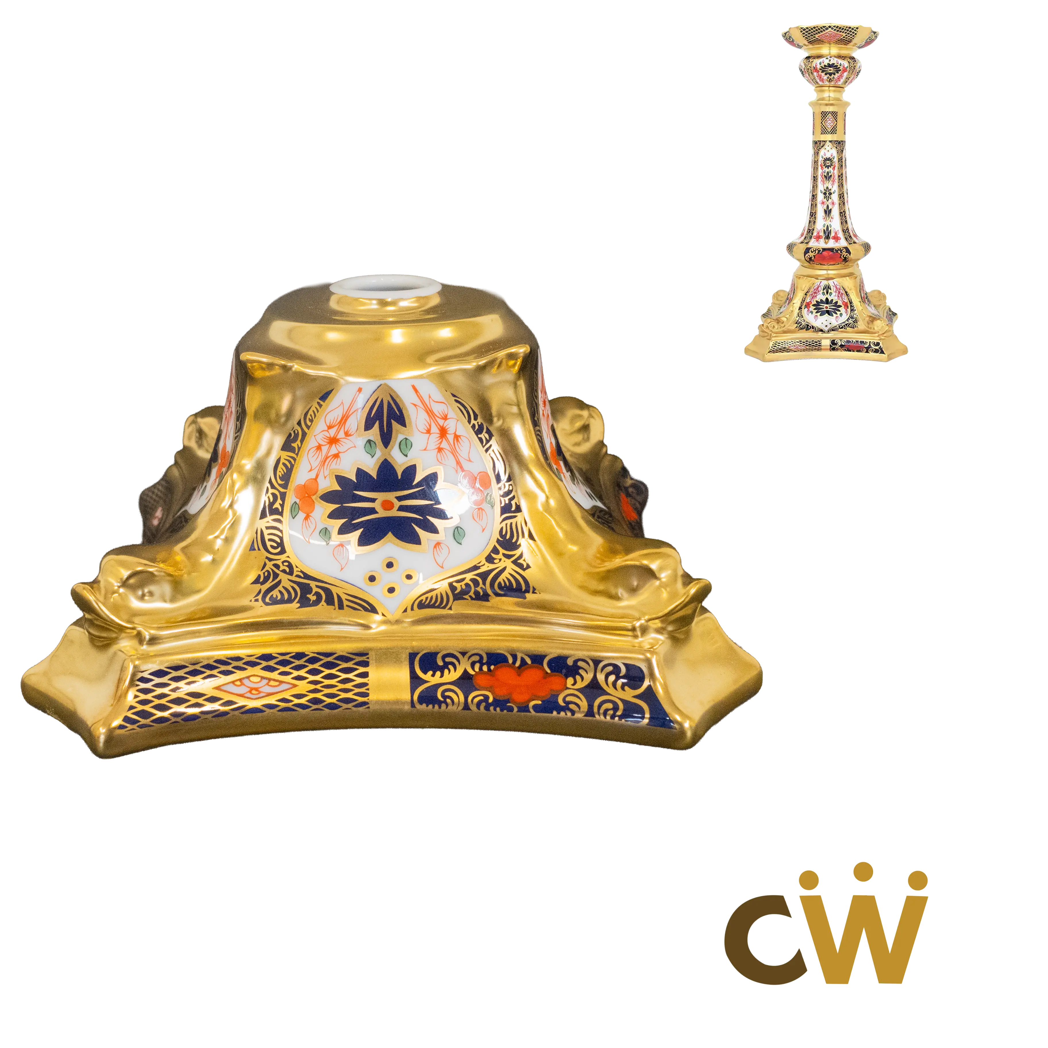Royal Crown Derby Imari SGB Candlestick Replacement Foot - Charterwells