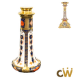 Replacement Middle Part of a royal crown derby solid gold band Candlestick - Charterwells