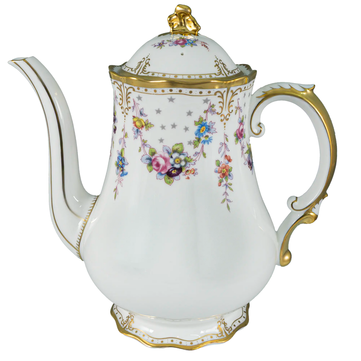 Royal Crown Derby Antoinette Coffee Pot Charterwells