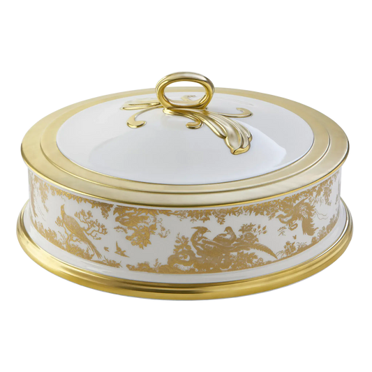 Royal Crown Derby Gold Aves Chocolate Box