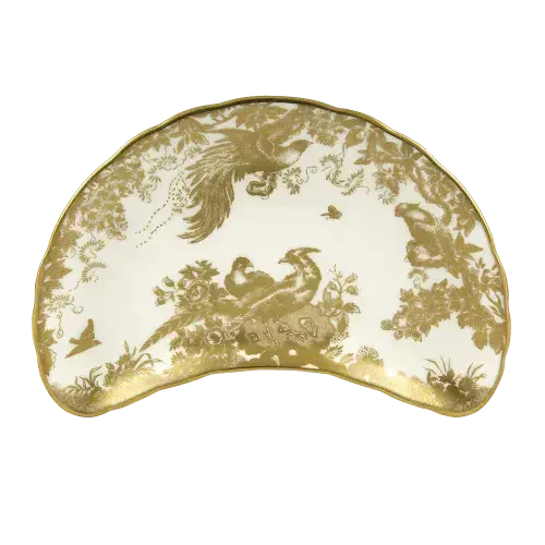 royal crown derby gold aves crescent plate - Charterwells