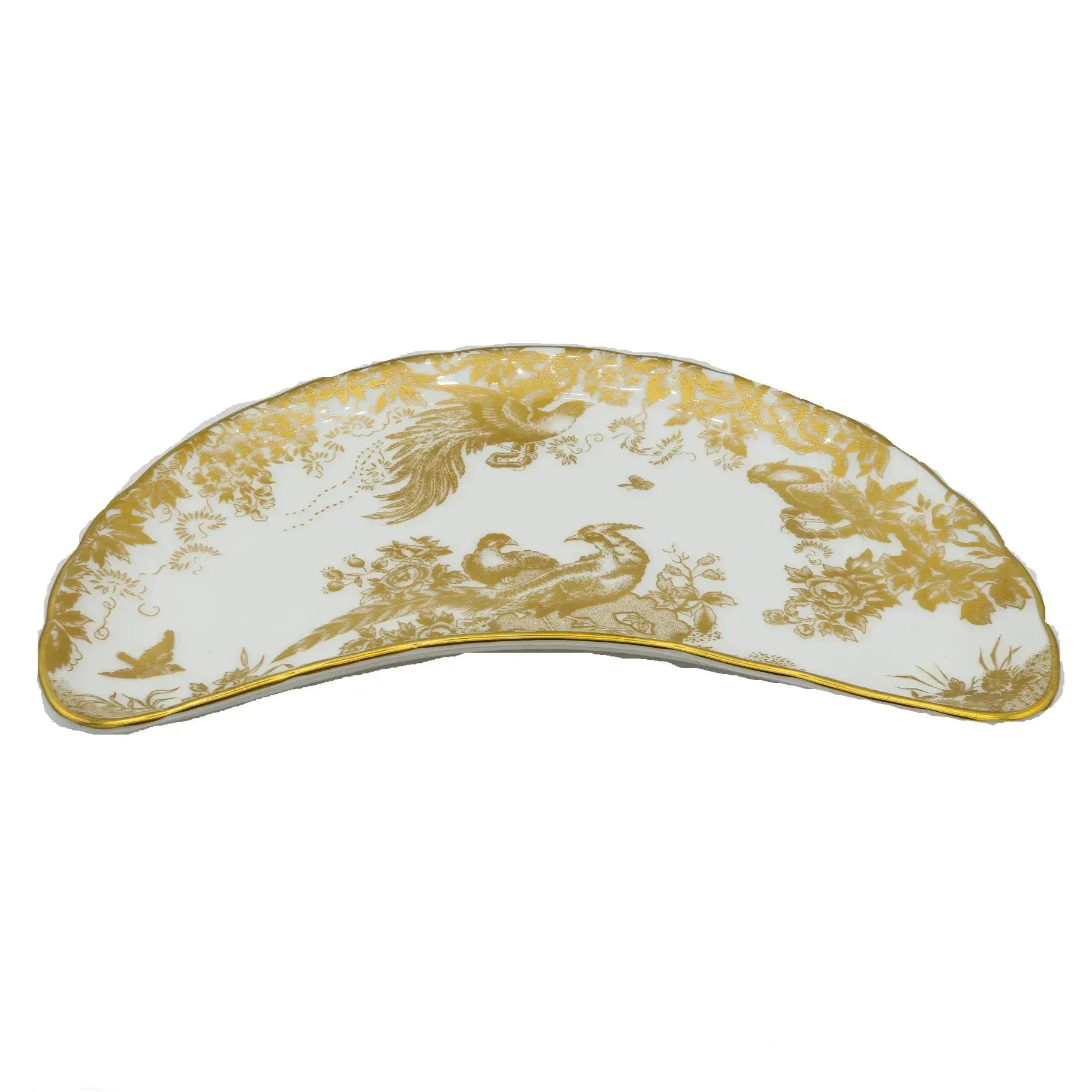 royal crown derby gold aves crescent plate - Charterwells