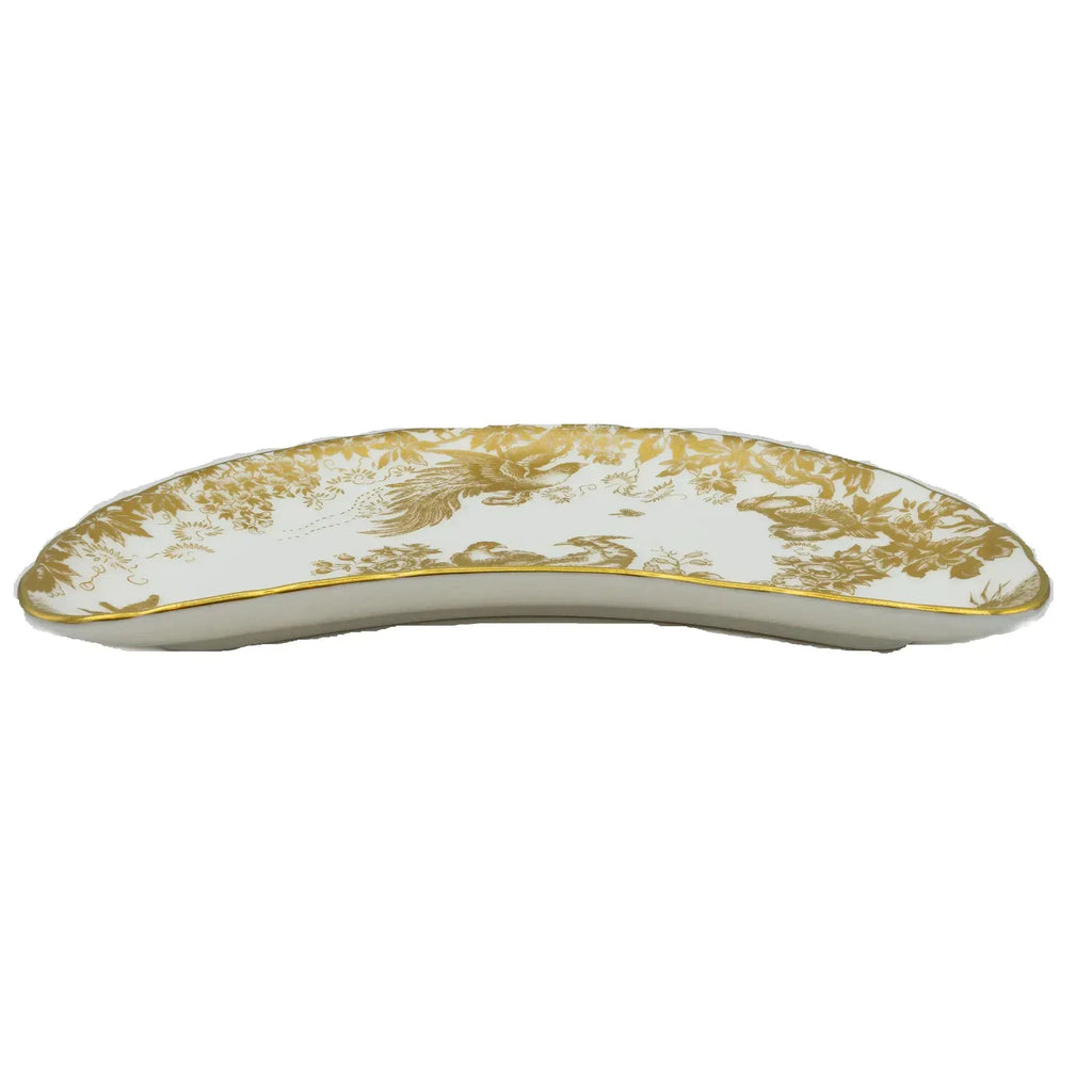 royal crown derby gold aves crescent plate - Charterwells