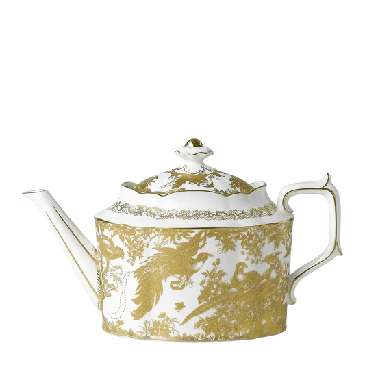 Royal Crown Derby Gold Aves Large Teapot