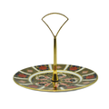 royal crown derby imari 1128 1 tier cake stand - Charterwells