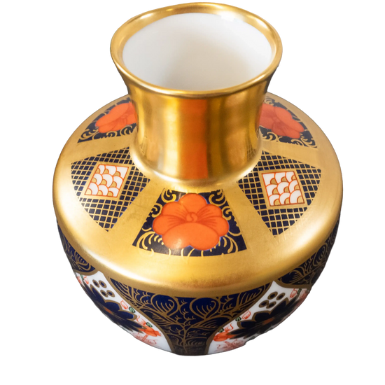 Royal Crown Derby Imari SGB Squat Vase Charterwells
