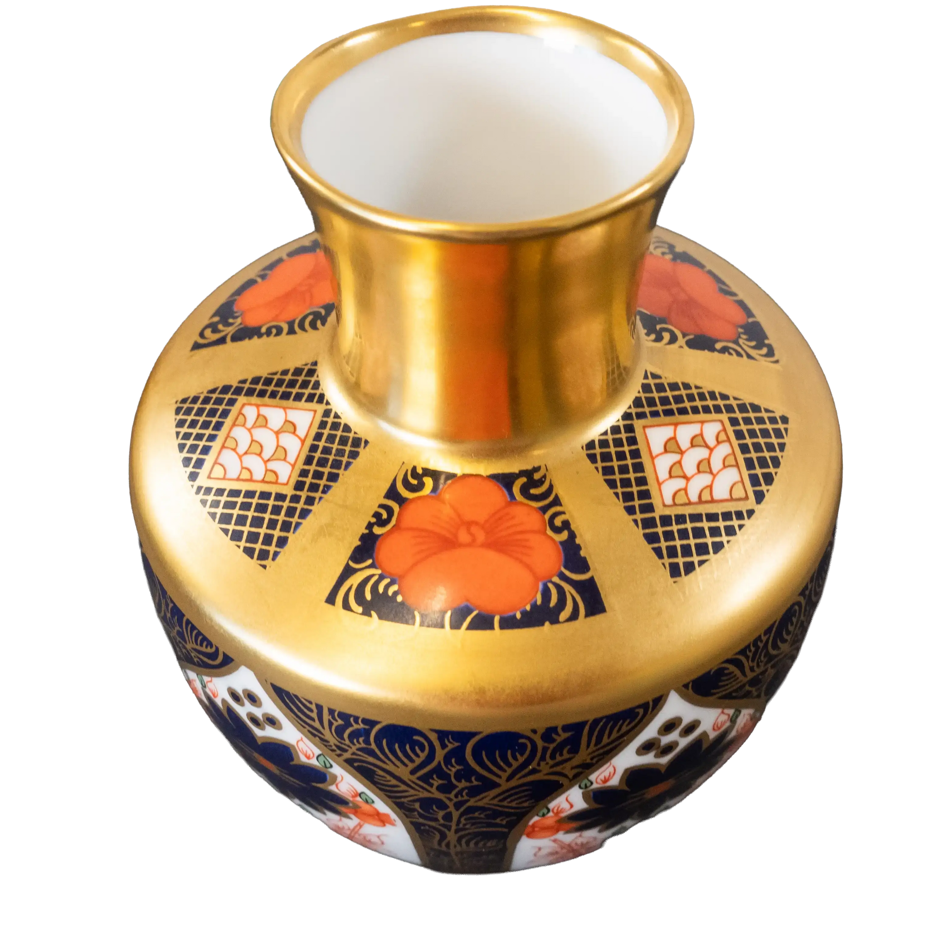 Royal Crown Derby Imari SGB Squat Vase Charterwells