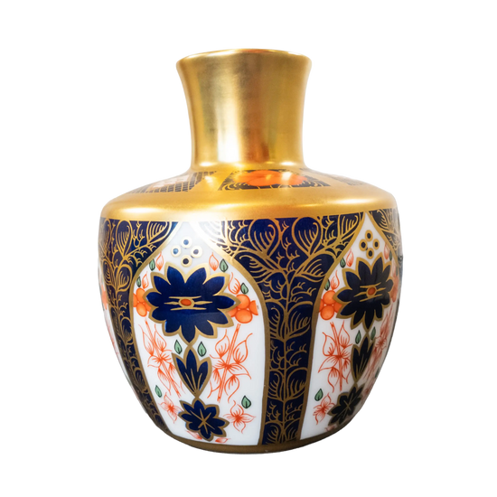 Royal Crown Derby Imari SGB Squat Vase Charterwells