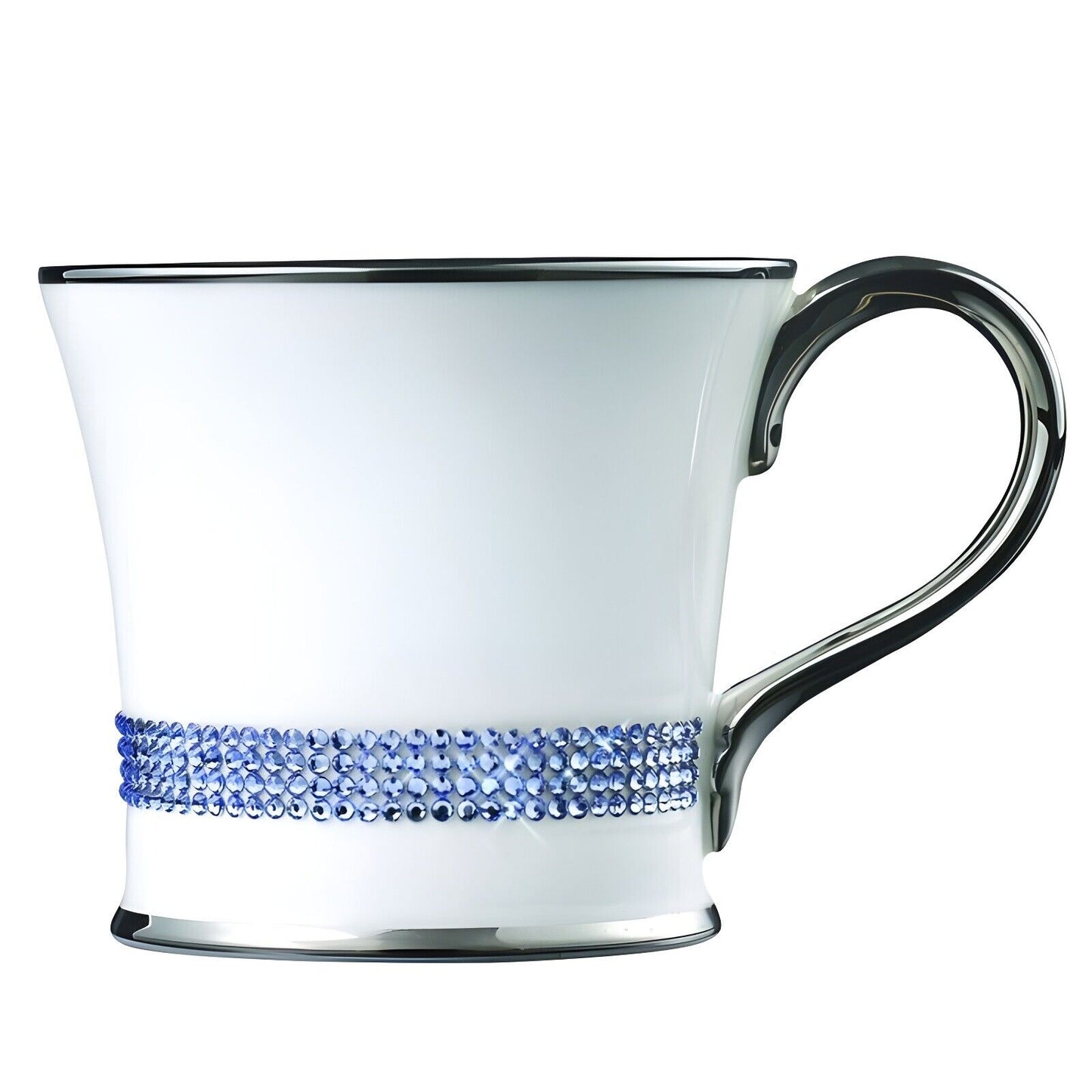 prouna swarovski crystal sapphire chain mug - Charterwells