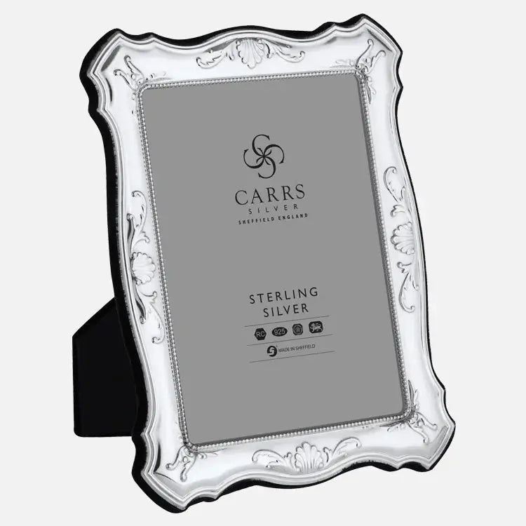 traditional 7 x 5 sterling silver photo frame - Charterwells