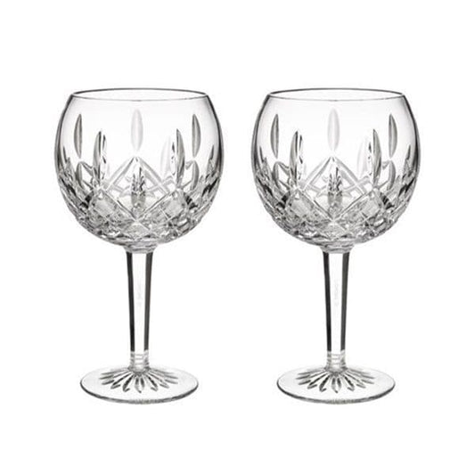 Waterford Crystal Lismore Balloon Wine Glass Set of 2