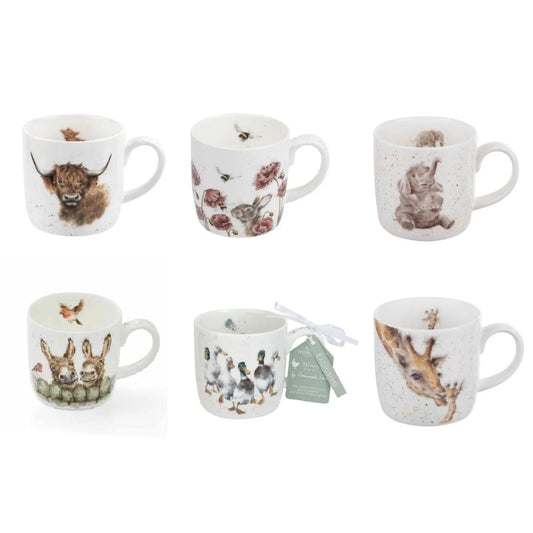 wrendale set of 6 mugs mixed set 2 - Charterwells